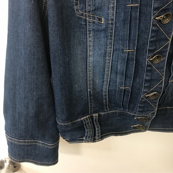Democracy embellished denim jean jacket - Picture 6 of 14